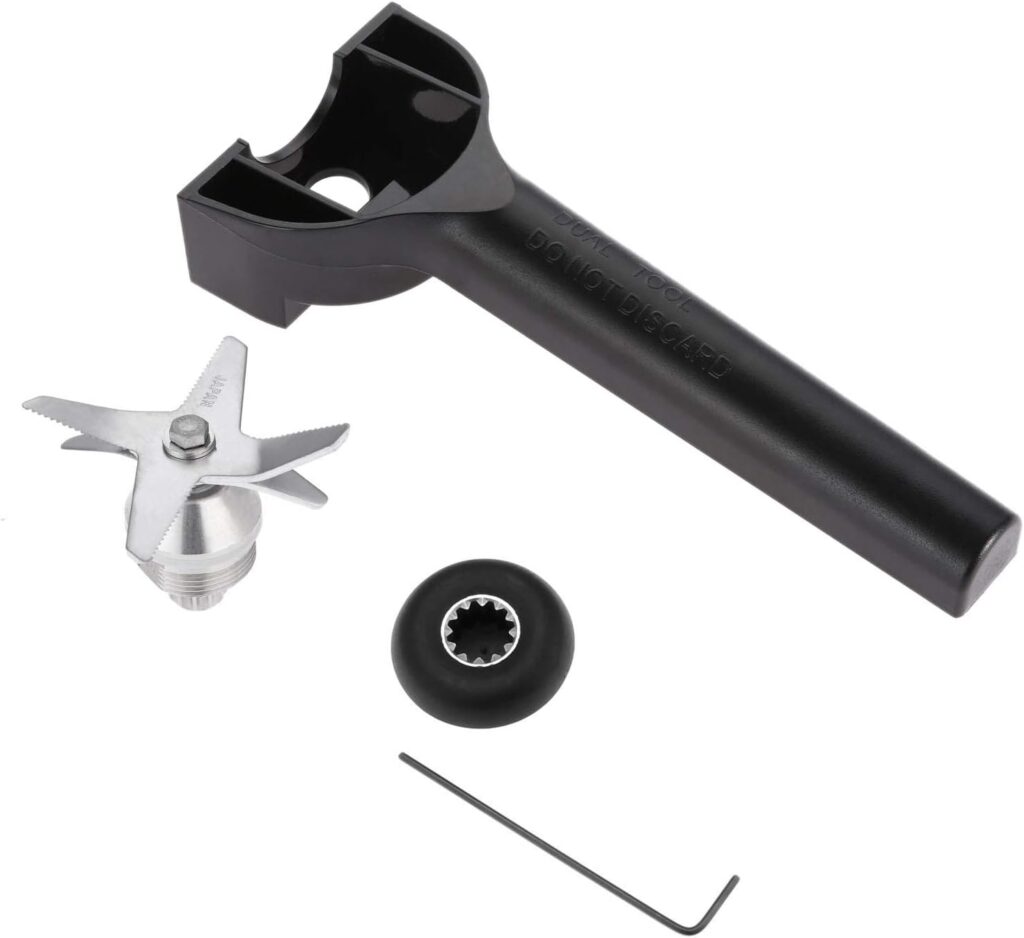 Blender Blade Assembly with Wrench Drive Socket Removal Tool Kit, Compatible With Series 64oz and 32oz Container Blender Blade Assembly with Wrench Drive Socket Removal Tool Kit, Compatible With Series 64oz and 32oz Container