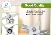Blender Blade Assembly with Wrench & Drive Socket Removal Tool Kit, Compatible With 5200 6300 5000 Series 64oz and 32oz Container