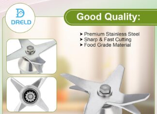 Blender Blade Assembly with Wrench & Drive Socket Removal Tool Kit, Compatible With 5200 6300 5000 Series 64oz and 32oz Container