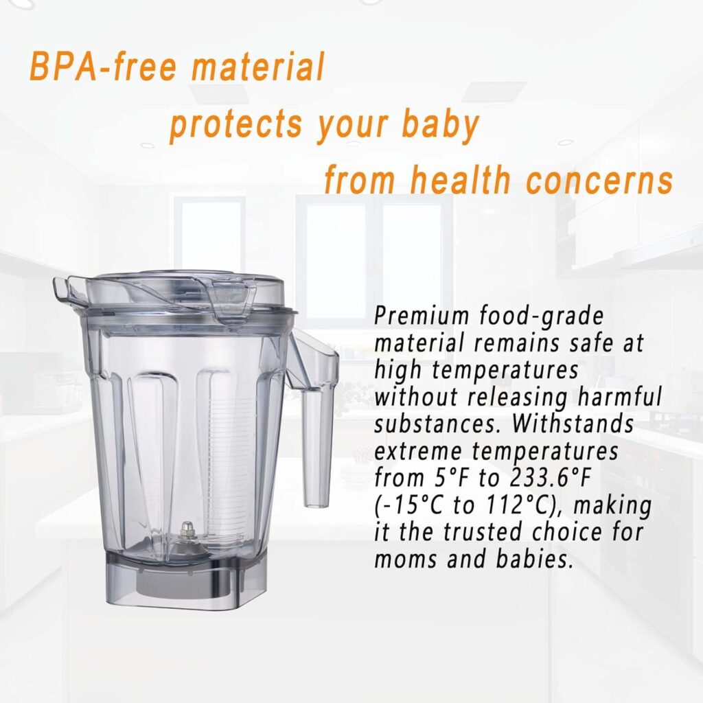 for Blenders 64oz Ascent Container, replace A2300 A2500 A3300 A3500 X2 X3 X4 X5 V1200 V1500, compatible with Ascent/Ascent X/Venturist Series Pitcher Jar Cup for Blenders 64oz Ascent Container, replace A2300 A2500 A3300 A3500 X2 X3 X4 X5 V1200 V1500, compatible with Ascent/Ascent X/Venturist Series Pitcher Jar Cup