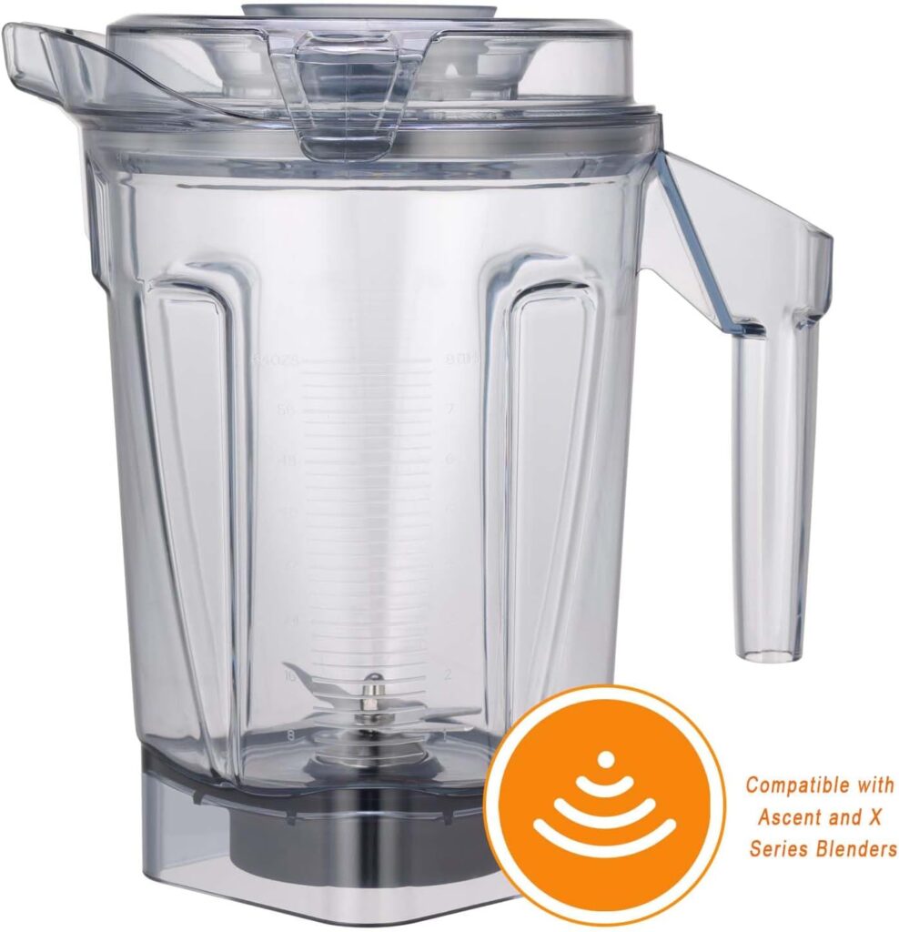 for Blenders 64oz Ascent Container, replace A2300 A2500 A3300 A3500 X2 X3 X4 X5 V1200 V1500, compatible with Ascent/Ascent X/Venturist Series Pitcher Jar Cup for Blenders 64oz Ascent Container, replace A2300 A2500 A3300 A3500 X2 X3 X4 X5 V1200 V1500, compatible with Ascent/Ascent X/Venturist Series Pitcher Jar Cup