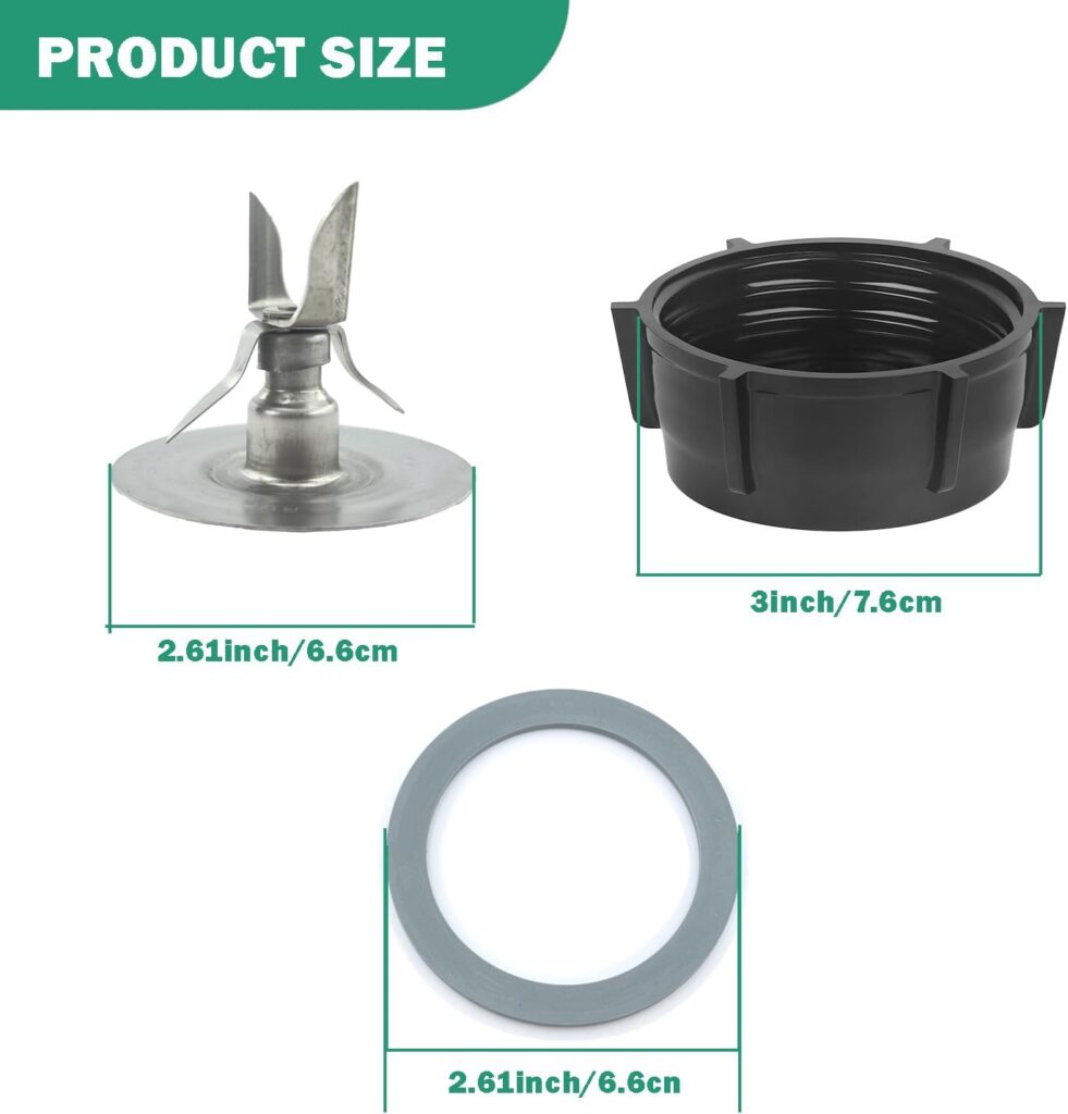For Oster Blender Replacement Parts Blender Ice Blade with Jar Base Cap and Two Rubber O Ring Seal Gasket Accessory Refresh Kit,Compatible with Oster Osterizer Blender For Oster Blender Replacement Parts Blender Ice Blade with Jar Base Cap and Two Rubber O Ring Seal Gasket Accessory Refresh Kit,Compatible with Oster Osterizer Blender