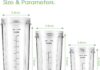 MEET JUICE 3-Pack 24oz Replacement Blender Cups, Single Serve Cups, Fits Models BL480 BL481 BL482 BL640 BL682 BL2012 BN801 Home |