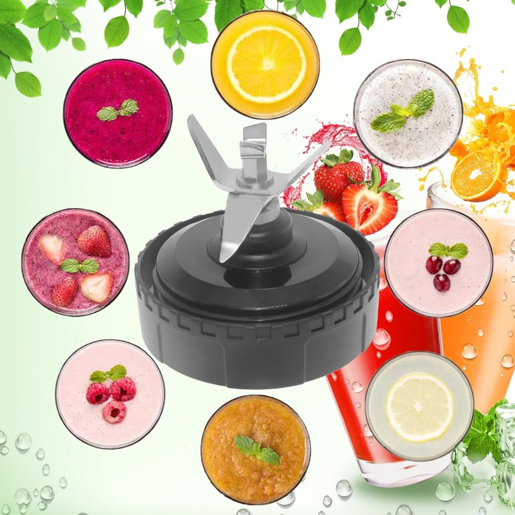 Ninja Blender Replacement Parts: Pack Single Serve 16oz Cups with Sip Seal Lids Fins Ninja Blender Blade Assembly for BL770 BL660 BL663 BL663CO BL665Q BL740 Ninja Blender Replacement Parts: Pack Single Serve 16oz Cups with Sip Seal Lids Fins Ninja Blender Blade Assembly for BL770 BL660 BL663 BL663CO BL665Q BL740