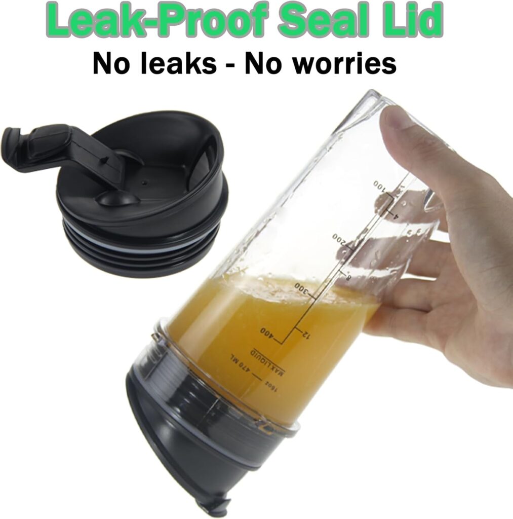 Ninja Blender Replacement Parts: Pack Single Serve 16oz Cups with Sip Seal Lids Fins Ninja Blender Blade Assembly for BL770 BL660 BL663 BL663CO BL665Q BL740 Ninja Blender Replacement Parts: Pack Single Serve 16oz Cups with Sip Seal Lids Fins Ninja Blender Blade Assembly for BL770 BL660 BL663 BL663CO BL665Q BL740