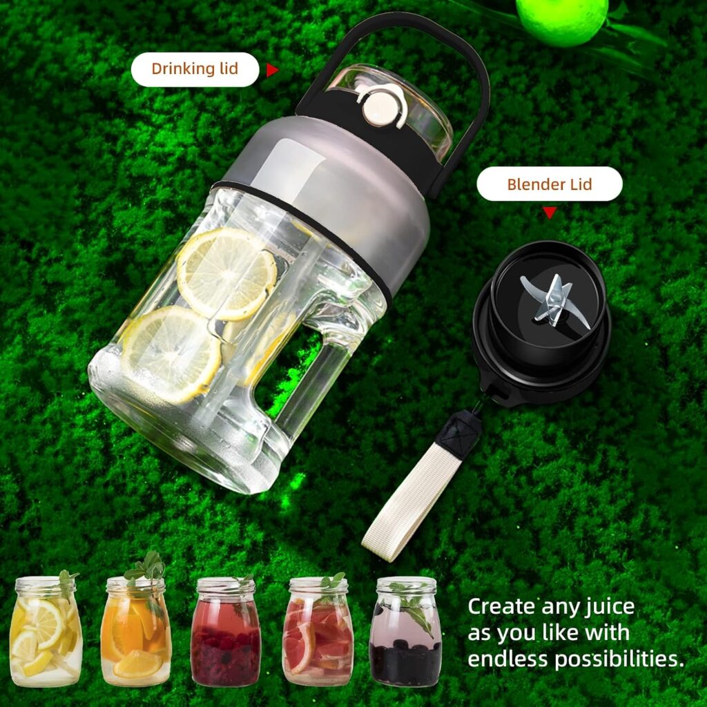 Portable Blender 33.8 Oz, in Personal Size Blender, Oz Sports Water Cup, Tritan BPA-Free/USB Rechargeable, Home/School/Sports/Outdoor (Amber Black) Portable Blender 33.8 Oz, in Personal Size Blender, Oz Sports Water Cup, Tritan BPA-Free/USB Rechargeable, Home/School/Sports/Outdoor (Amber Black)