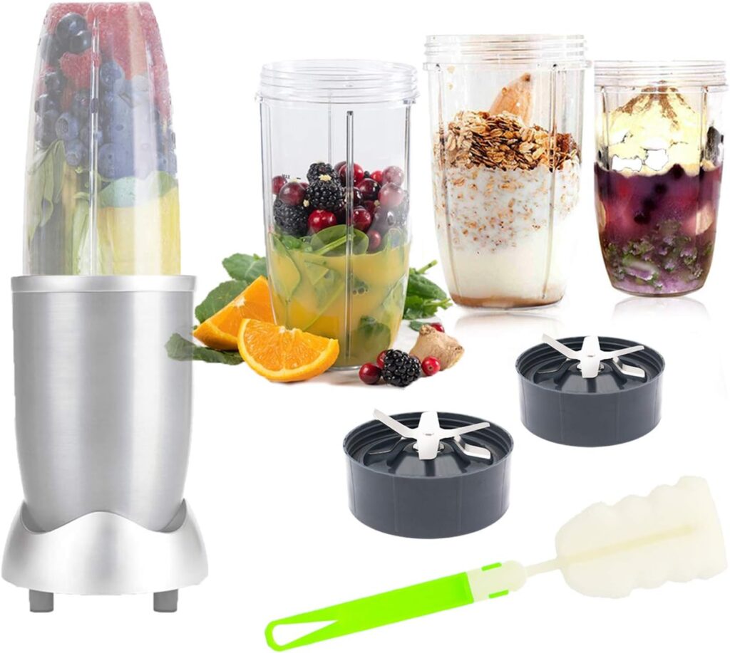 Tanzfrosch 32oz Cup and Extractor Blade Replacement Parts Blender Accessories Compatible with Nutribullet 600W/900W Models (4 Packs) Tanzfrosch 32oz Cup and Extractor Blade Replacement Parts Blender Accessories Compatible with Nutribullet 600W/900W Models (4 Packs)