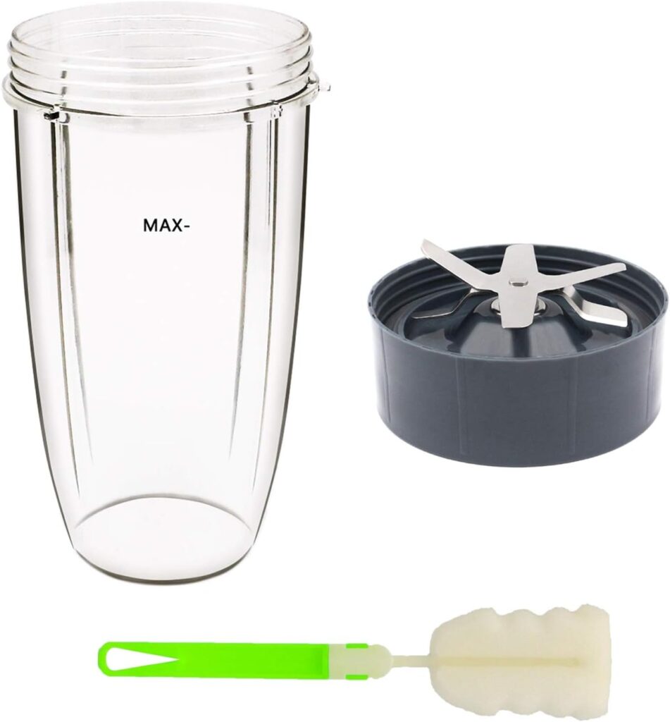 Tanzfrosch 32oz Cup and Extractor Blade Replacement Parts Blender Accessories Compatible with Nutribullet 600W/900W Models (4 Packs) Tanzfrosch 32oz Cup and Extractor Blade Replacement Parts Blender Accessories Compatible with Nutribullet 600W/900W Models (4 Packs)