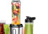 Electric Smoothie Blender, Powerful Small Blender with 2 Portable 20oz Tritan blender Bottles, BPA-Free with 4 Stainless Steel Blades, Mixer Smoothie Maker for Shakes and Smoothies Home |