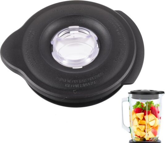 Oster Blender Covers and Lids Replacement Parts for Pro 1200/Osterizer Classic Series – 6 Cup Blender Safety Glass Jar Cover Compatible with Jars 124461-000-000/178891-000-000 and BLSTMB-CBG/CBF/BBG
