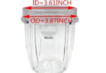 Replacement Parts 3.35″ Lids,Compatible with Ninja Blender 12oz 18oz 24oz 32oz cups( 2pcs stay fresh lids)