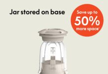 Bella Fits-anywhere™ Flip & Store Blender, 48 oz, 520W, Oatmilk