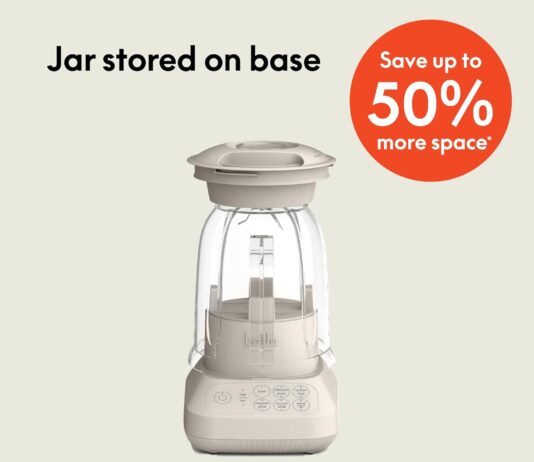 Bella Fits-anywhere™ Flip & Store Blender, 48 oz, 520W, Oatmilk
