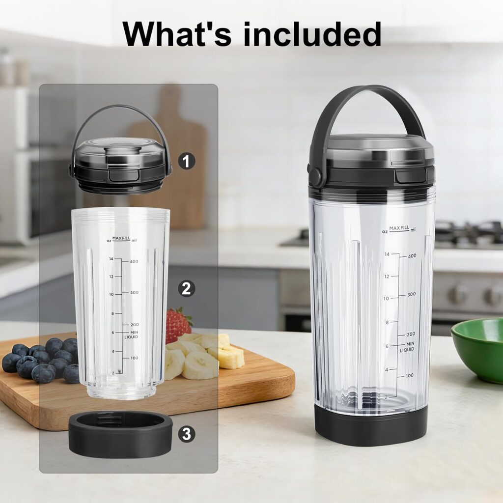 Ninja Blast Accessories Replacement Parts 18oz Blending Vessel Cup Black Ninja Blast Accessories Replacement Parts 18oz Blending Vessel Cup Black