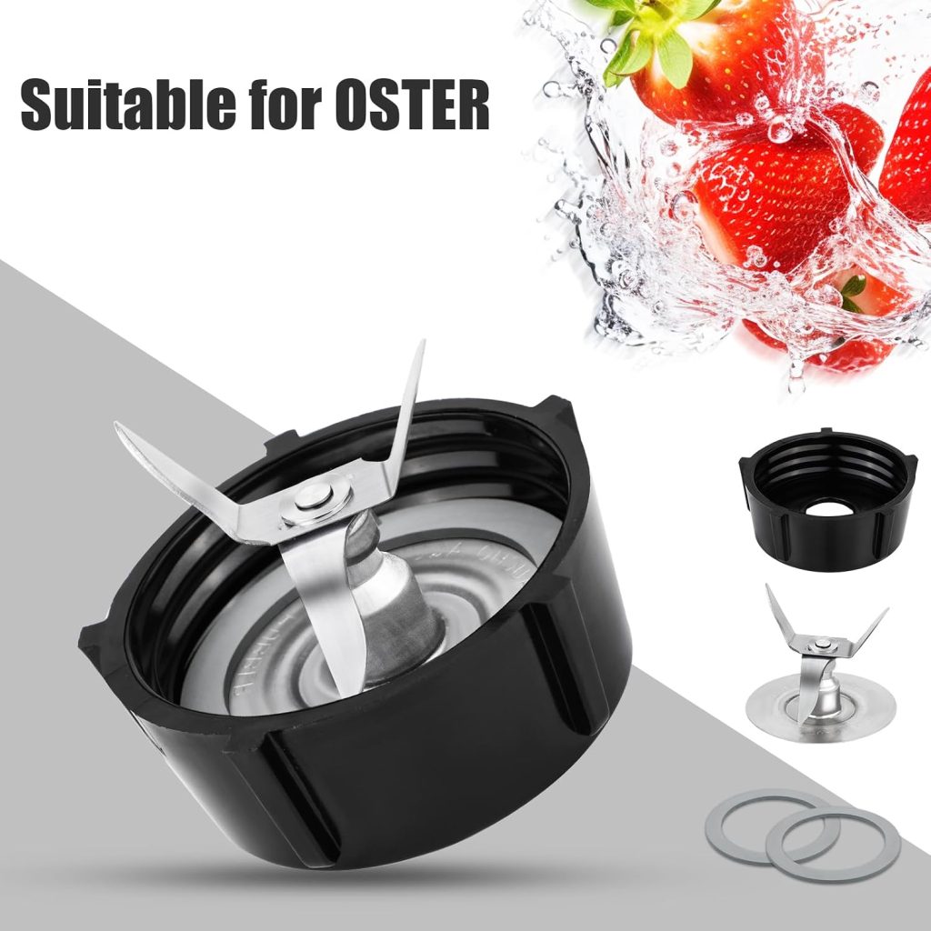 Blender Replacement Parts for Oster, Blender Ice Blade with Jar Base Cap and 2 Rubber O Ring Seal Gasket Compatible with Oster Osterizer Blenders Accessories review | Centrifugal Juicer Blender Replacement Parts for Oster, Blender Ice Blade with Jar Base Cap and Rubber O Ring Seal Gasket Compatible with